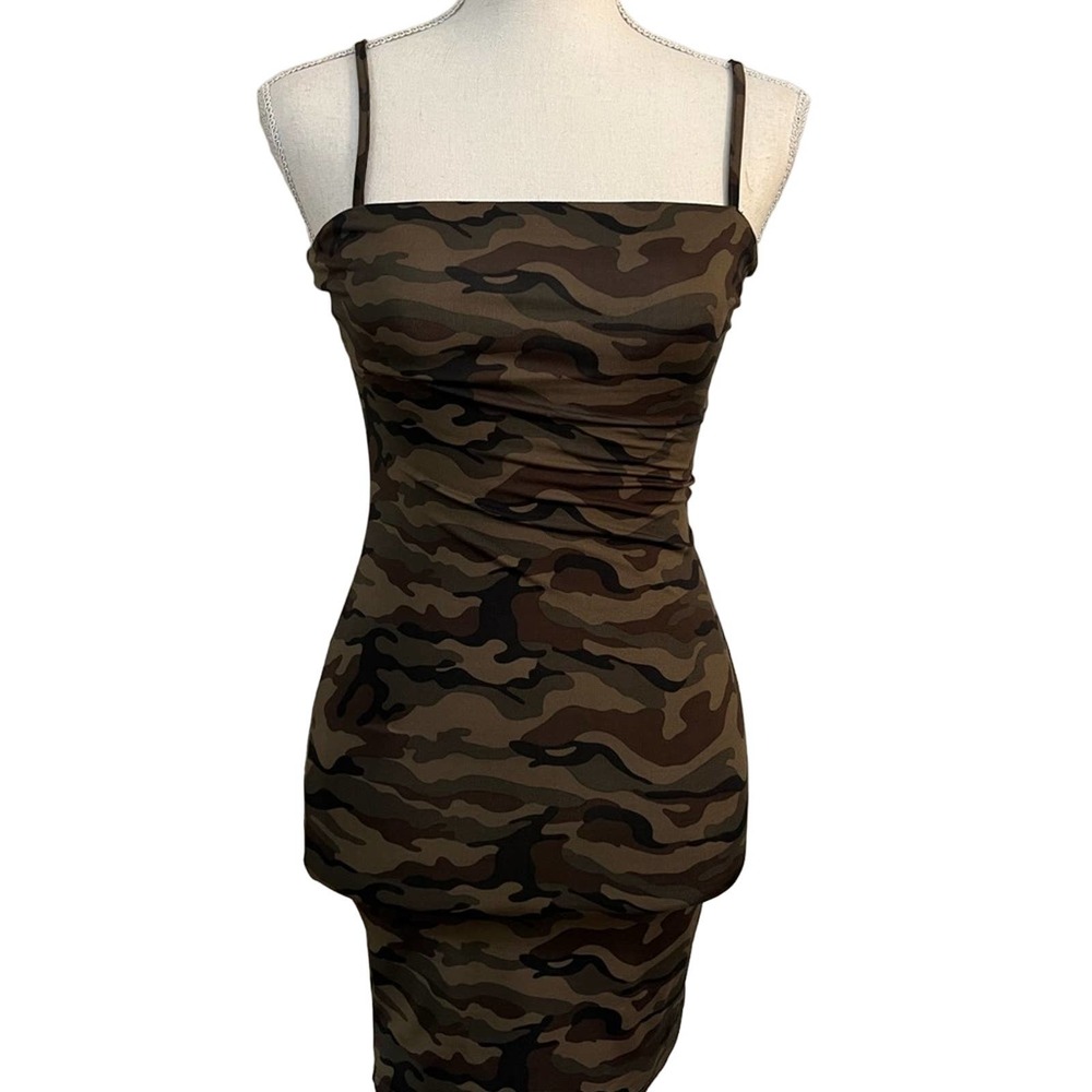 Salty camo bodycon mini